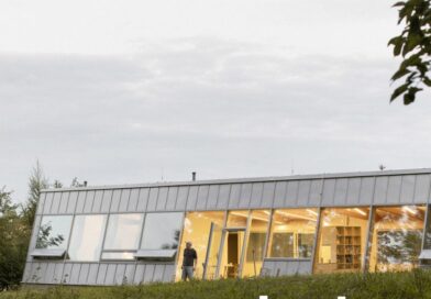 Slanted facade encloses modular Czech home by Papundekl Architects
